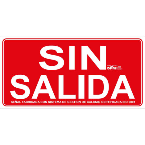 ATM Señalización Señal sin salida PVC - herramienta profesional duradera, calidad garantizada, envío en 24h