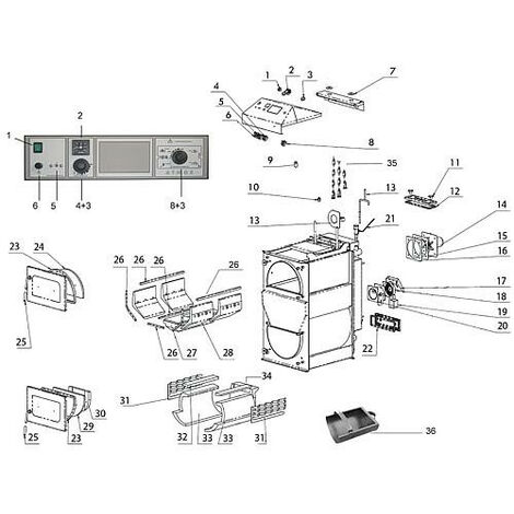 Atmos cendrier fin pour chambre de combustion 530