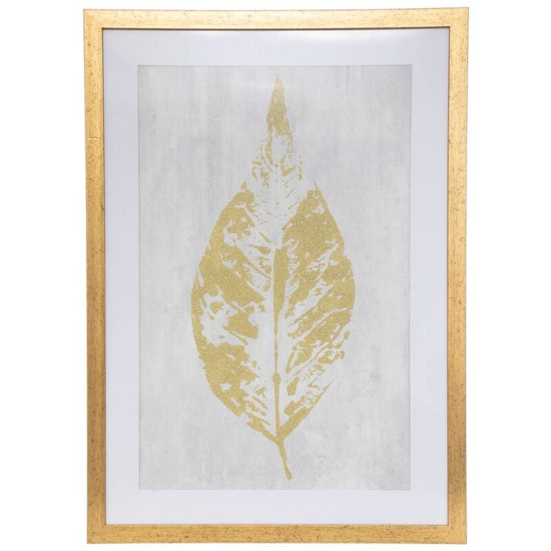 Affiche encadrée Blad feuille en bois 50x70cm Atmosphera créateur d'intérieur