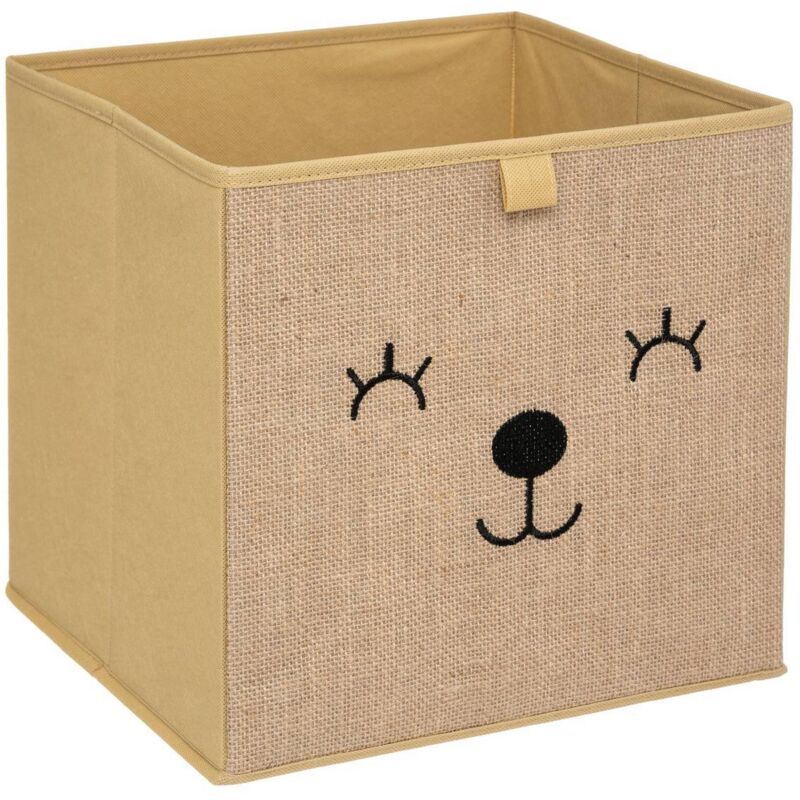 Atmosphera - Bac de rangement enfant motif animal 29x29cm créateur d'intérieur