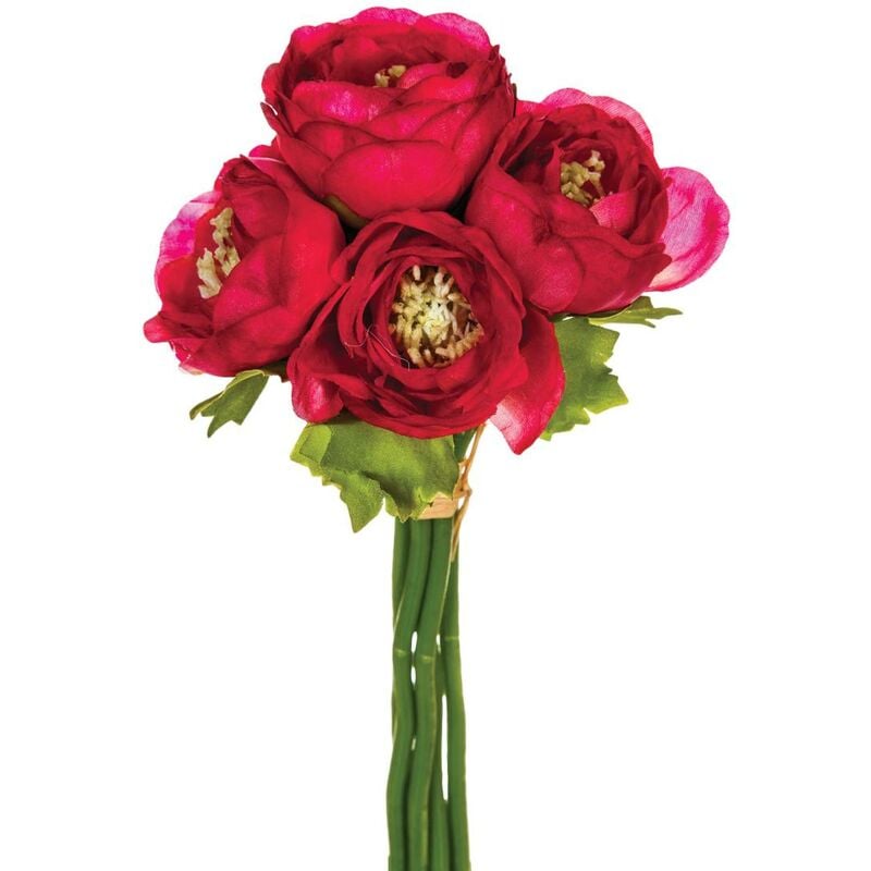 Bouquet de 6 renoncules artificielles - H25 cm Atmosphera créateur d'intérieur - Rose