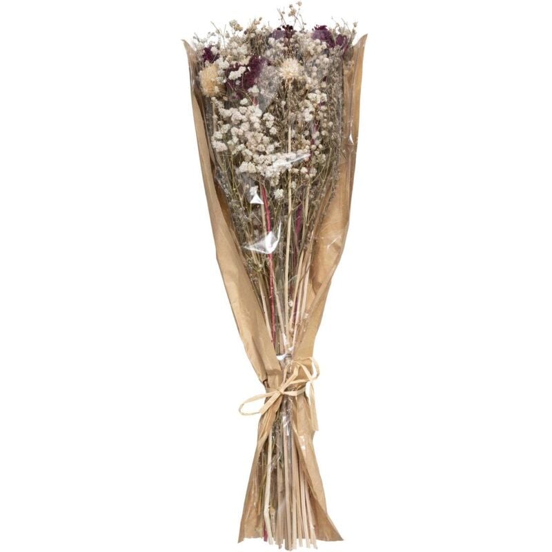 Atmosphera - Bouquet fleurs séchées Nam H45 cm créateur d'intérieur - Pourpre