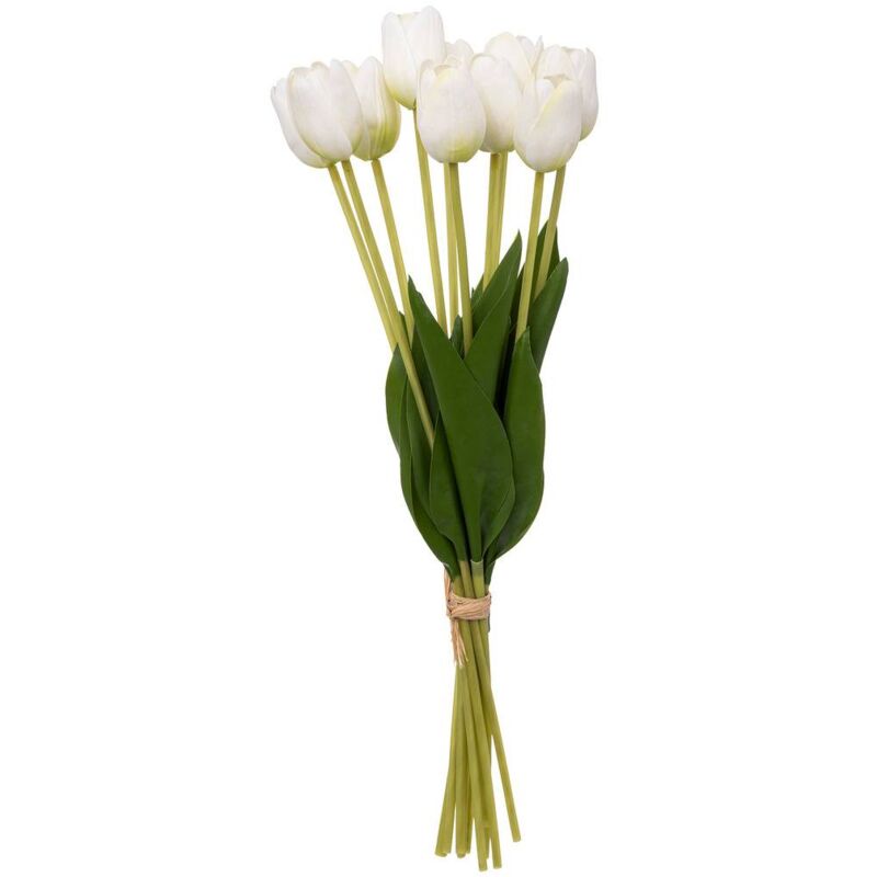 Atmosphera - Bouquet de tulipes blanc H48cm créateur d'intérieur