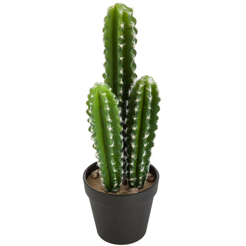 Plante artificielle Cactus en pot h 38 cm Atmosphera Vert clair