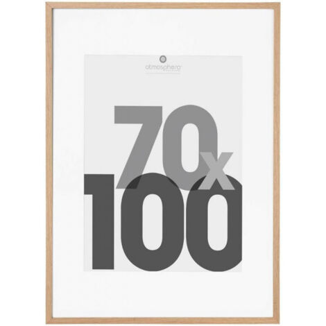 Atmosphera – Cadre photo en bois MDF pour photo 70 x 100 cm – Finition beige – Fixation murale – Design moderne pour décoration intérieure