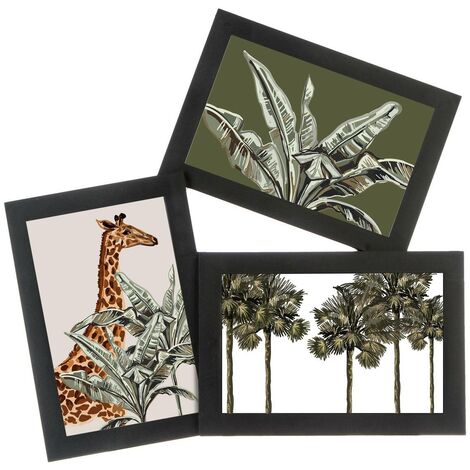 Atmosphera – Cadre photo pêle-mêle 3 photos 29,5 x 28,7 cm – En résine de plastique avec cristaux – Design déstructuré pour décoration moderne