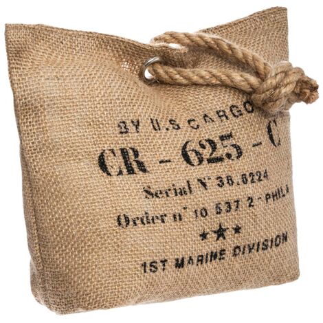 Atmosphera – Cale-porte en jute beige 25x18 cm – Pour portes intérieures – Décoration vintage – Poids 1,04 kg – Aucune installation requise