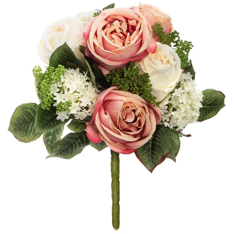 Atmosphera - Bouquet rond artificiel H35cm créateur d'intérieur