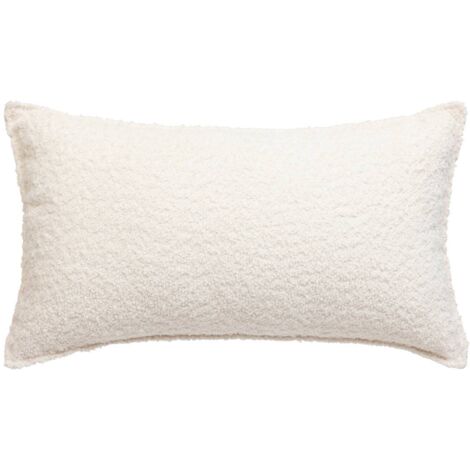 Atmosphera – Coussin bouclette 30x50cm en polyester certifié Oeko-tex® – Housse déhoussable avec fermeture éclair – Doux et élégant pour intérieur