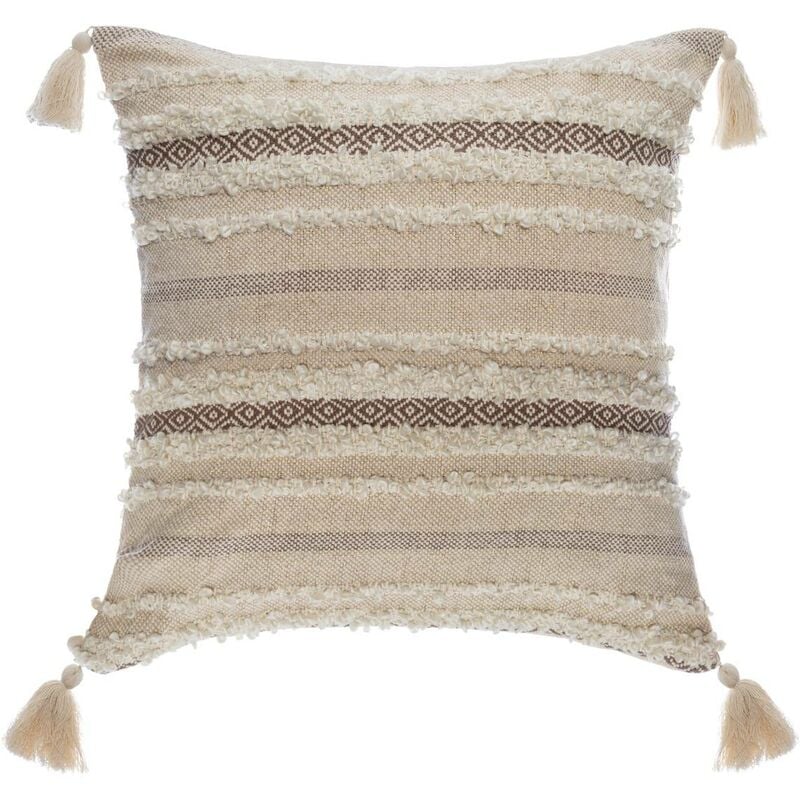 Coussin Shine Carré avec Pompons