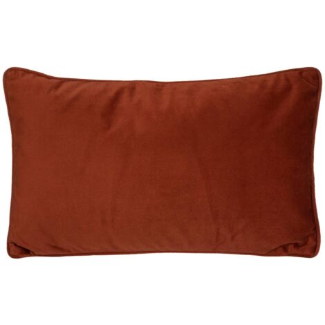 Atmosphera – Coussin déhoussable terracotta 30 x 50 cm – Polyester labellisé OEKO-TEX – Design chic pour salon ou chambre