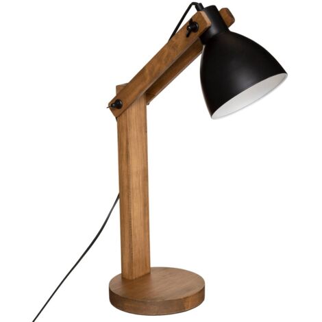 Atmosphera Cuba lampe de table noir design industriel