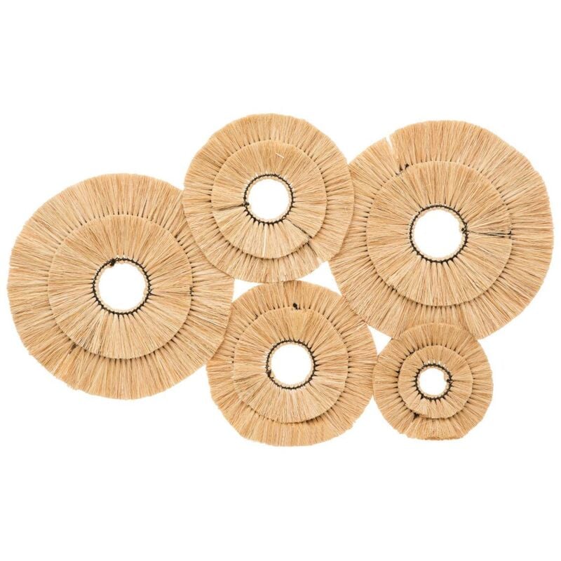 Déco murale Alba métal et raphia 91x64cm Atmosphera créateur d'intérieur