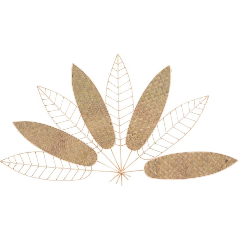 Déco murale Feuille métal 81x45cm Atmosphera créateur d'intérieur