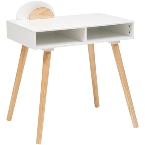 ATMOSPHERA Escritorio infantil en madera blanco de 75x47x87 cm - "ATMOSPHERA KIDS"