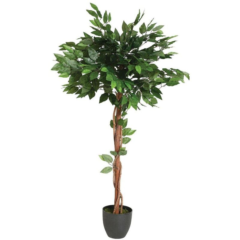 Atmosphera - Ficus artificiel vert H120cm créateur d'intérieur - Vert