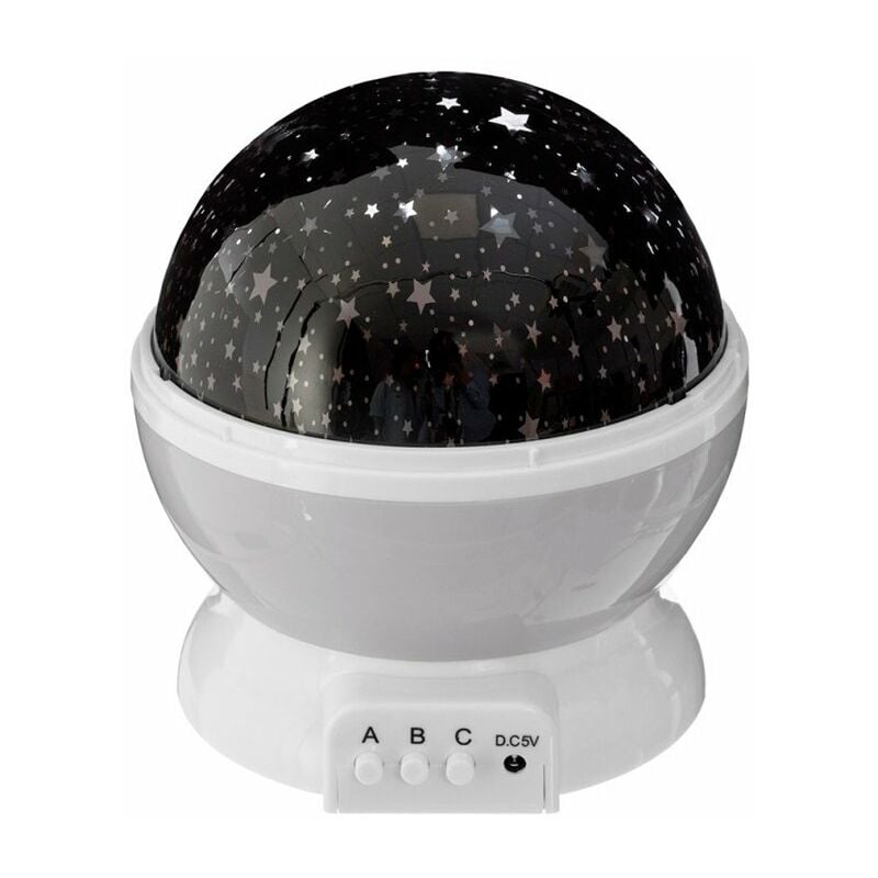 

Lámpara nocturna decorativa LED proyección de estrellas Color GRIS