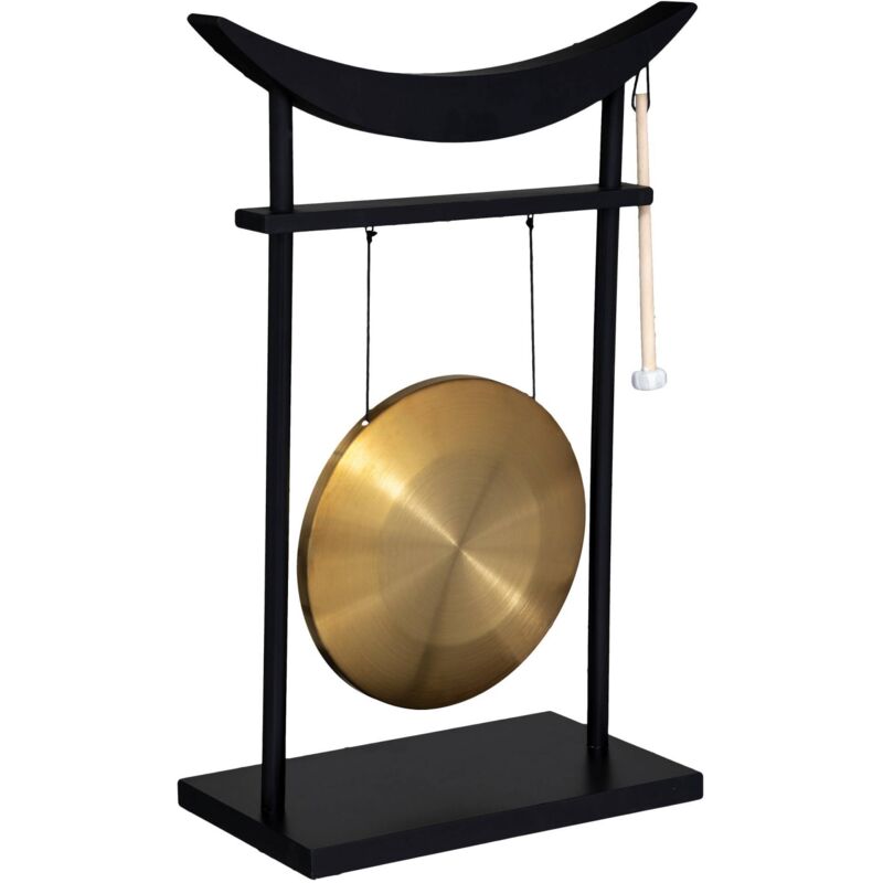 Atmosphera Gong Toa 69,5 cm de haut Métal et bois