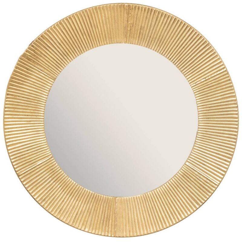 Atmosphera - Miroir Milda métal doré D90cm créateur d'intérieur