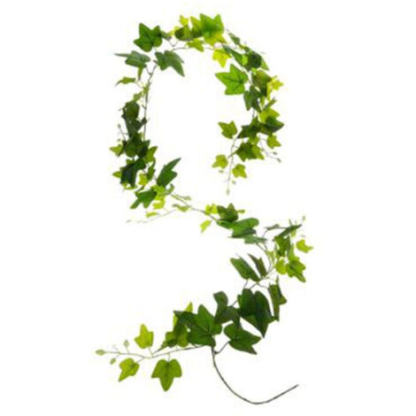 Atmosphera – Guirlande déco lierre 190 cm verte – Plante artificielle en vinyle et polyéthylène – Facile d'entretien pour décoration intérieure