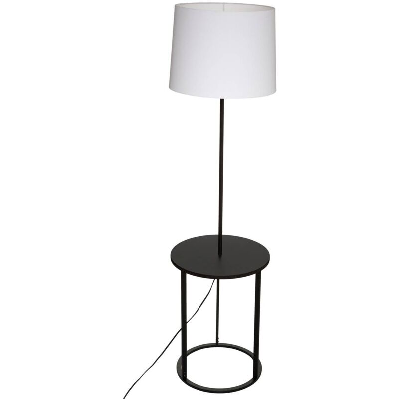 Les Tendances - Lampadaire Gil noir et blanc H149cm - Atmosphera créateur d'intérieur