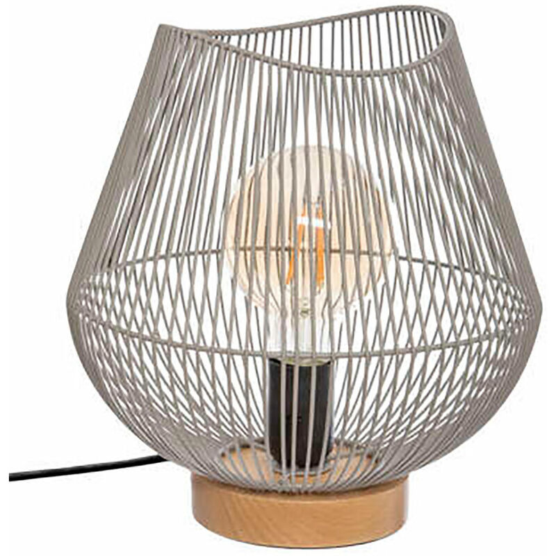 

ATMOSPHERA Lampara sobremesa gris e27 col.'jena' 28x26cm