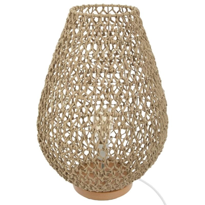Atmosphera - Lampe à Poser Etel H55 Beige