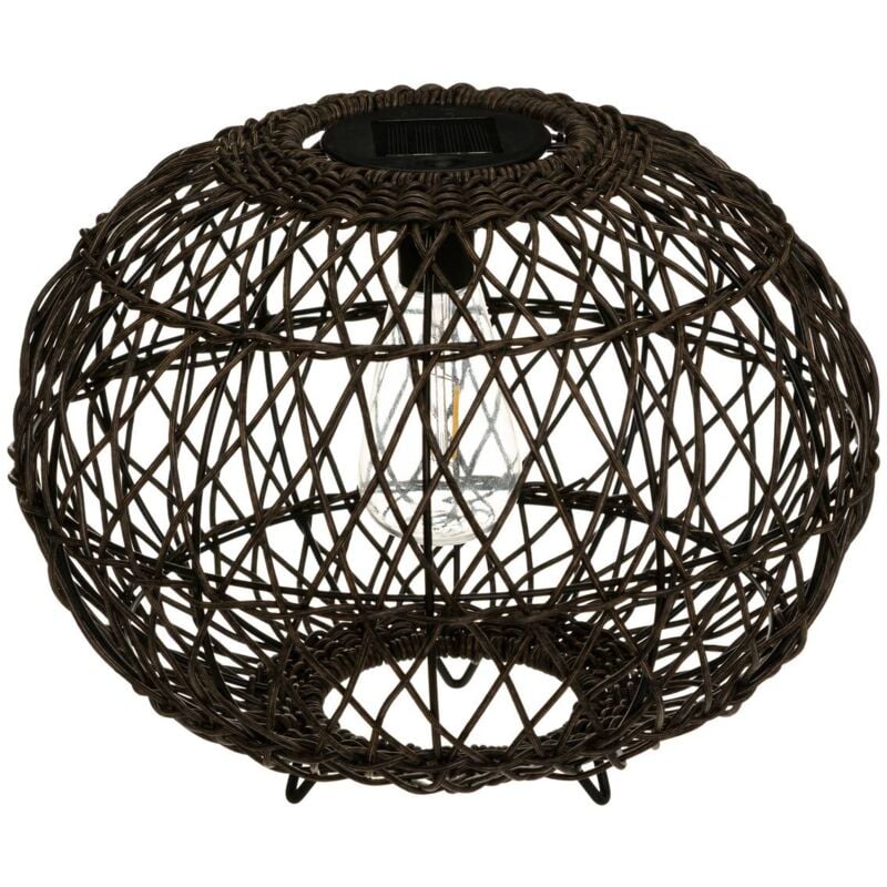 Lampe solaire Boule noir D31cm Atmosphera créateur d'intérieur