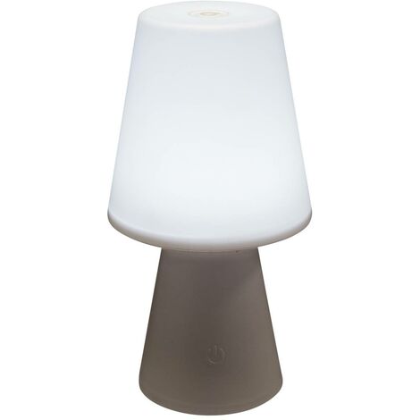 Atmosphera - Lampe nomade LED Blanche pour extérieur H 23 cm