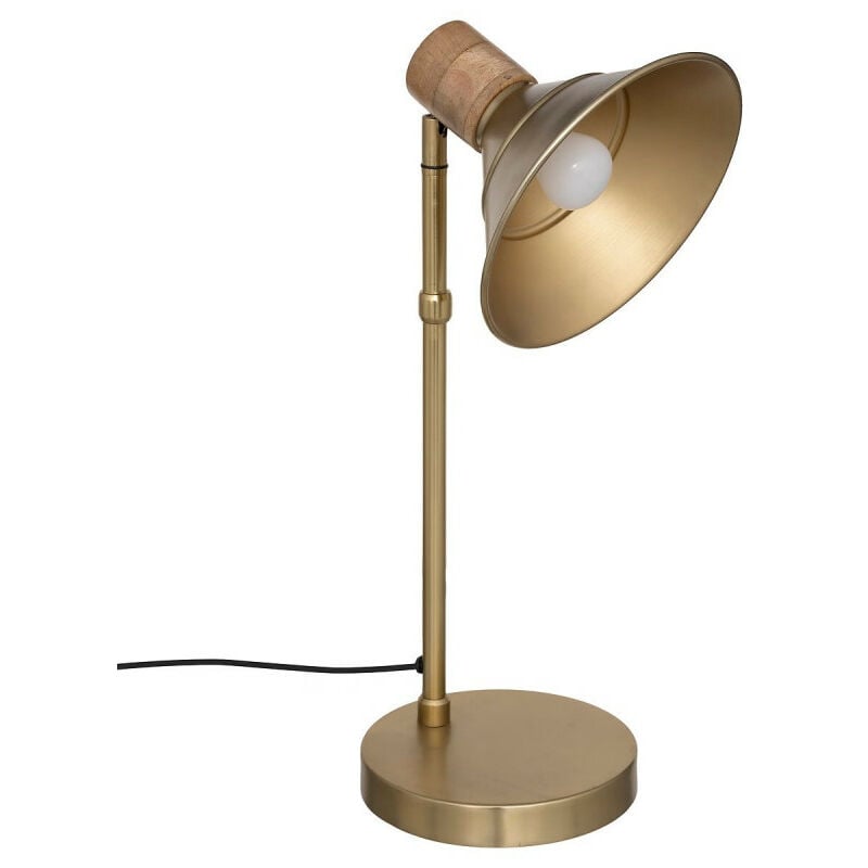 Atmosphera - Lampe à poser métal et bois Bota