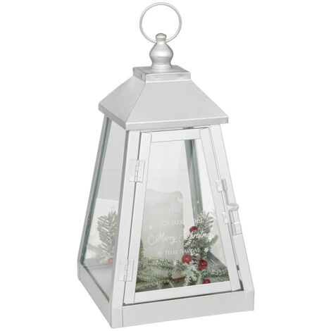 Atmosphera Lanterne LED métal 32 x 17 cm élégante