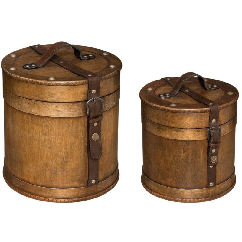 Set de 2 boîtes L21 26cm Atmosphera créateur d'intérieur