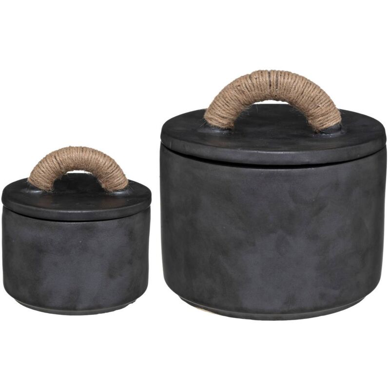 Atmosphera - Set de 2 boîtes Ori D13 D20cm créateur d'intérieur