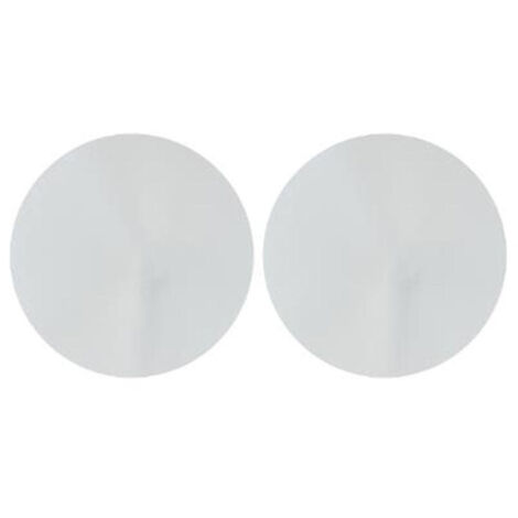 Atmosphera – Lot de 2 miroirs adhésifs ronds 40x40cm argent – Verre – Installation facile – Décoration moderne et élégante