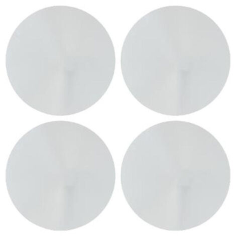 Atmosphera – Lot de 4 miroirs adhésifs ronds 20x20cm argent – Verre décoratif – Installation facile avec ruban adhésif – Pour décoration intérieure