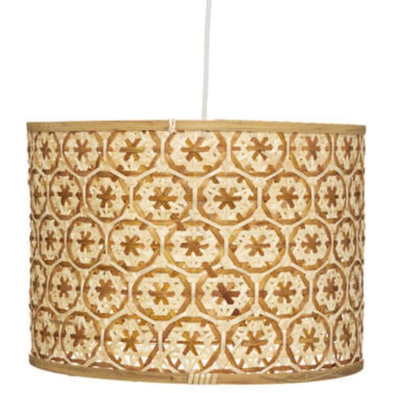 Atmosphera - Lampe Suspension En Bambou 'hazel' 36cm Beige