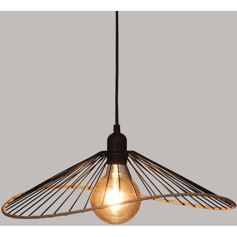 Suspension Alara métal noir D45cm - Atmosphera créateur d'intérieur