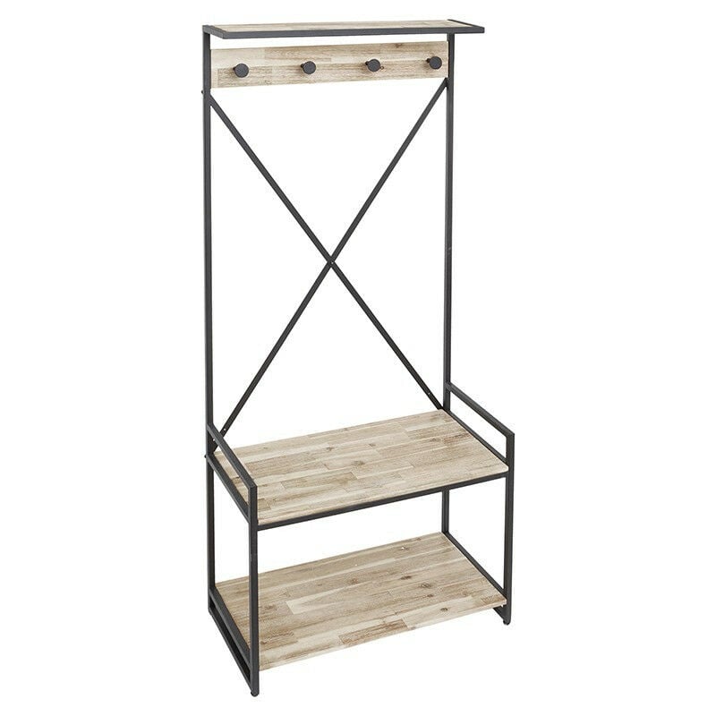 Atmosphera - Meuble banc d entrée Edena acacia H184cm créateur d'intérieur