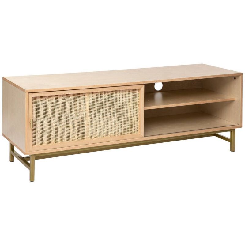 Meuble tv 1 porte Rayo Beige Atmosphera