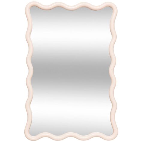 Atmosphera – Miroir mural vague 60x39,7cm – Verre et structure plastique – Installation verticale ou horizontale – Design moderne pour intérieur