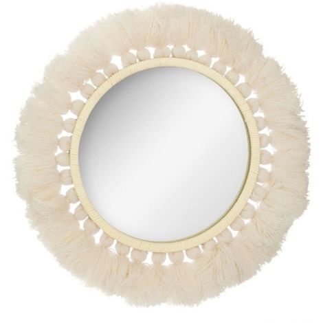 Atmosphera Miroir m/étal dor/é Collection Boh/ème D 24 cm