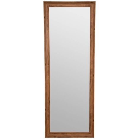 Atmosphera – Miroir sur pied 72x195cm – Finition bois clair – Pour agrandir visuellement l'espace – Installation murale recommandée