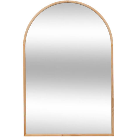 Atmosphera – Miroir sur pied arche Kim 60x90cm en pin – Installation rapide avec crochets – Élégant pour halls et salons