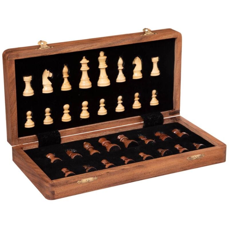 Atmosphera - Jeu d échec Laney en bois 33x30cm créateur d'intérieur