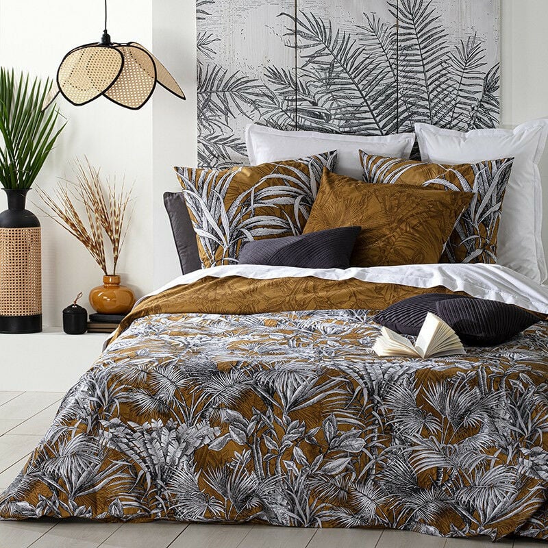 Parure de lit Canopeira ocre 240x220 Atmosphera