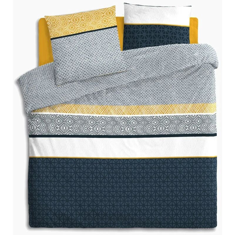 Atmosphera - Parure de lIt Ethnic Bleu 260x240