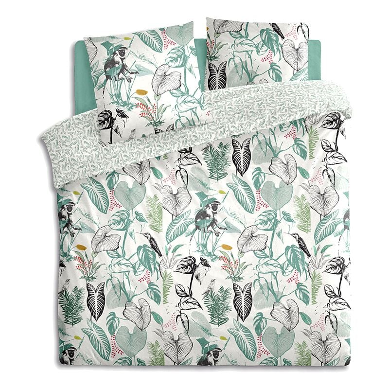 Parure De Lit Imprimée Monkey 240x220 Atmosphera