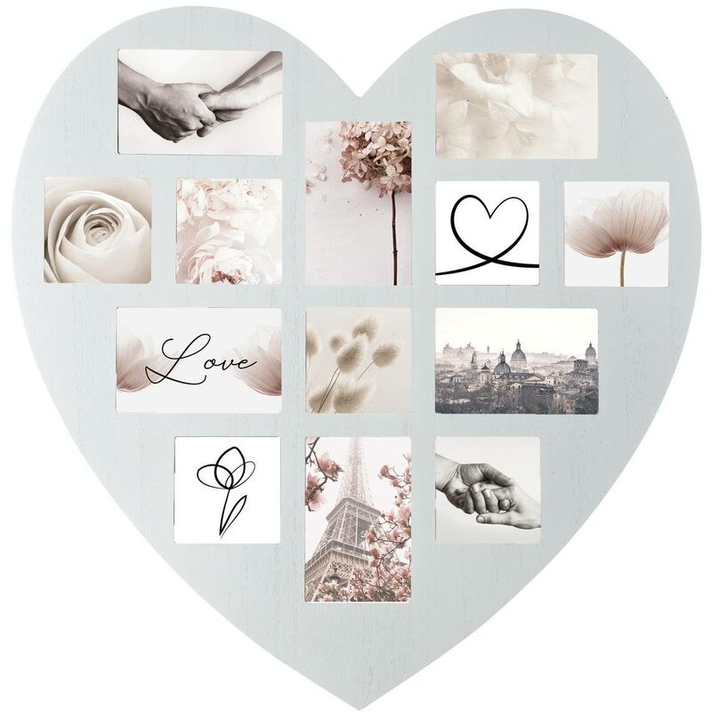 Pêle-mêle Patine coeur 13 photos Atmosphera créateur d'intérieur