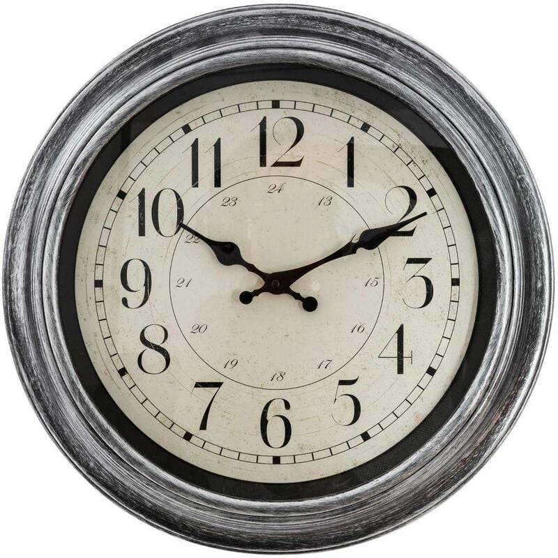 Atmosphera - Horloge Ilan à moulures D40cm créateur d'intérieur