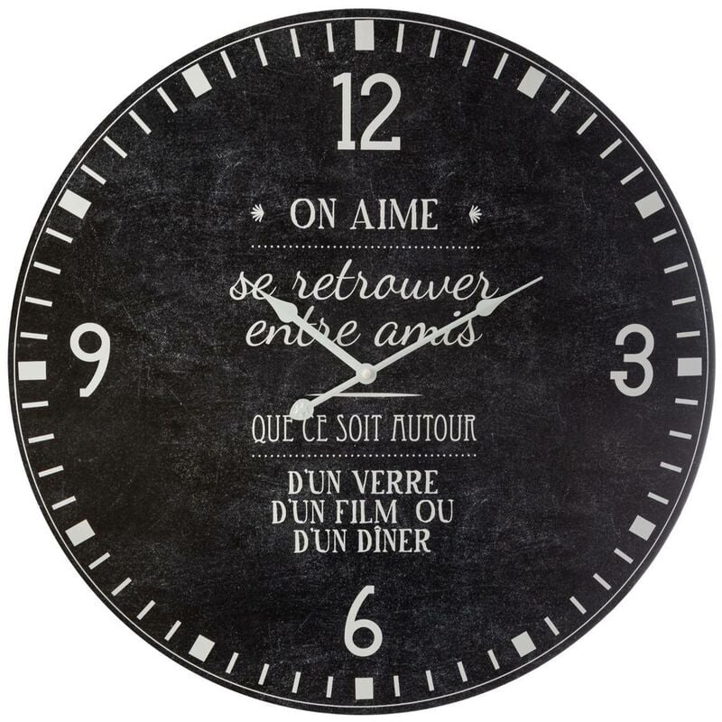 Atmosphera - Horloge Ardoise D57cm créateur d'intérieur